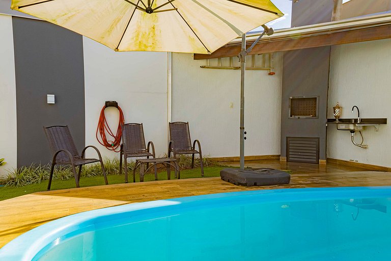 Sobrado c/ Piscina em Itajuba | 3Qts+Ar e Churras