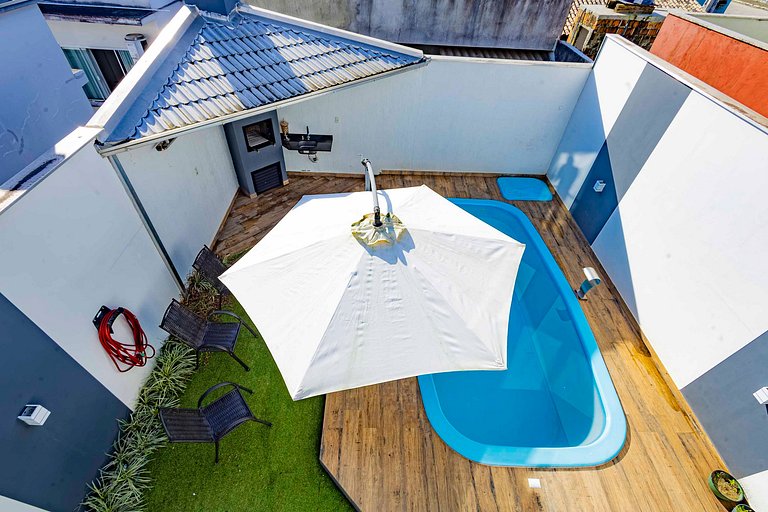 Sobrado c/ Piscina em Itajuba | 3Qts+Ar e Churras