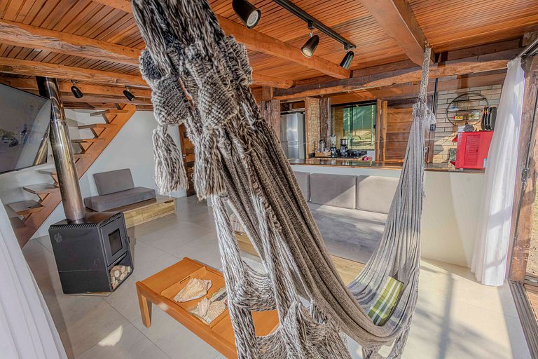 Cabana Aconchegante na Mata c/ Deck e Vista