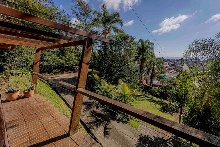 Cabana Aconchegante na Mata c/ Deck e Vista