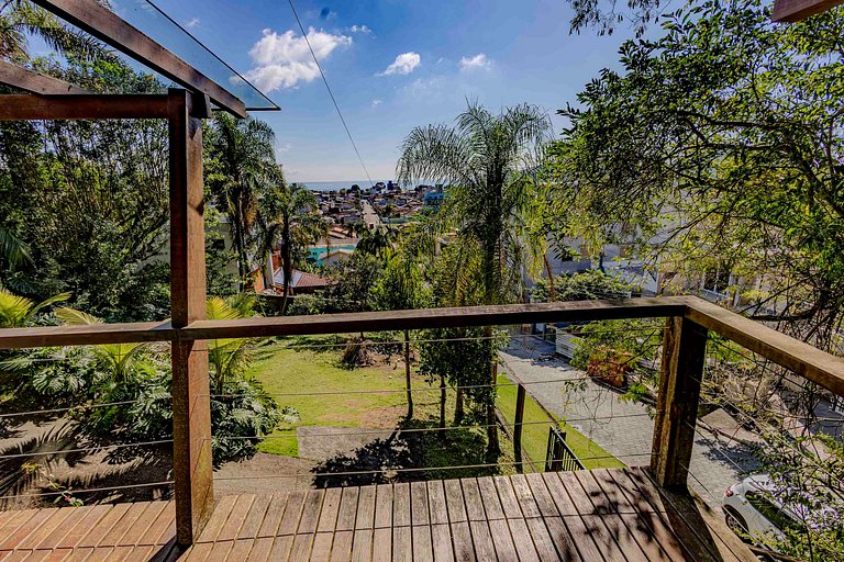 Cabana Aconchegante na Mata c/ Deck e Vista