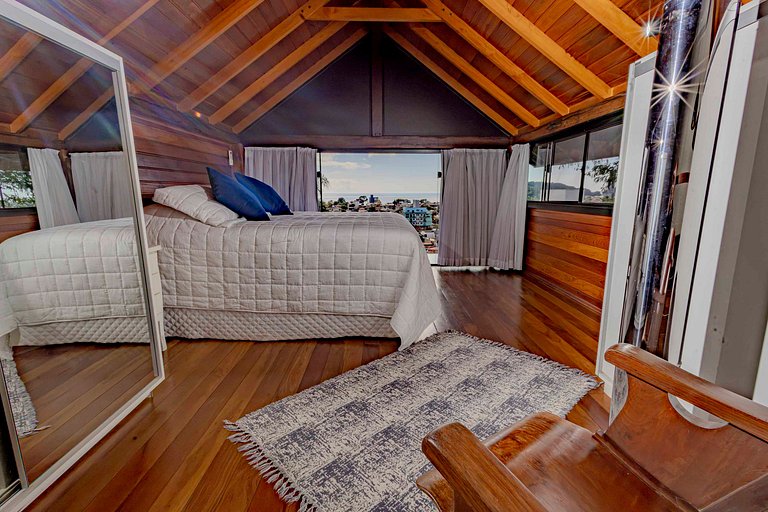 Cabana Aconchegante na Mata c/ Deck e Vista