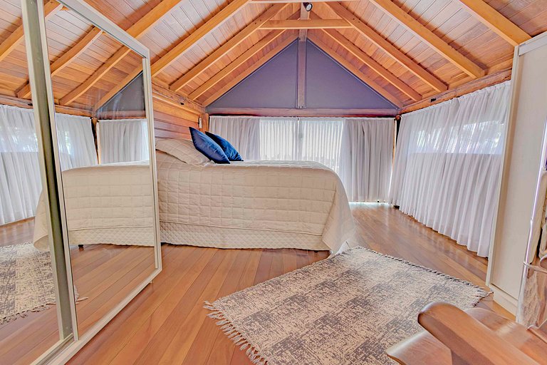 Cabana Aconchegante na Mata c/ Deck e Vista