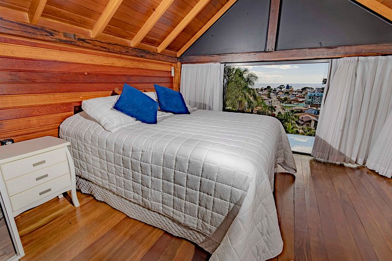 Cabana Aconchegante na Mata c/ Deck e Vista
