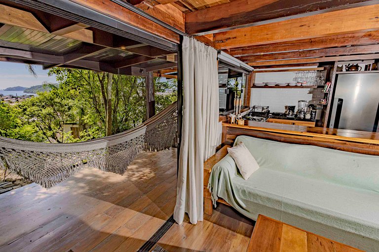 Cabana c/ Varanda, Churrasqueira e Vista