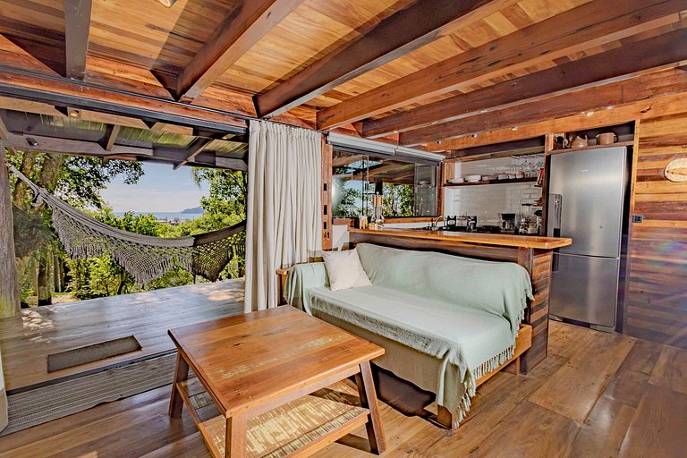 Cabana c/ Varanda, Churrasqueira e Vista