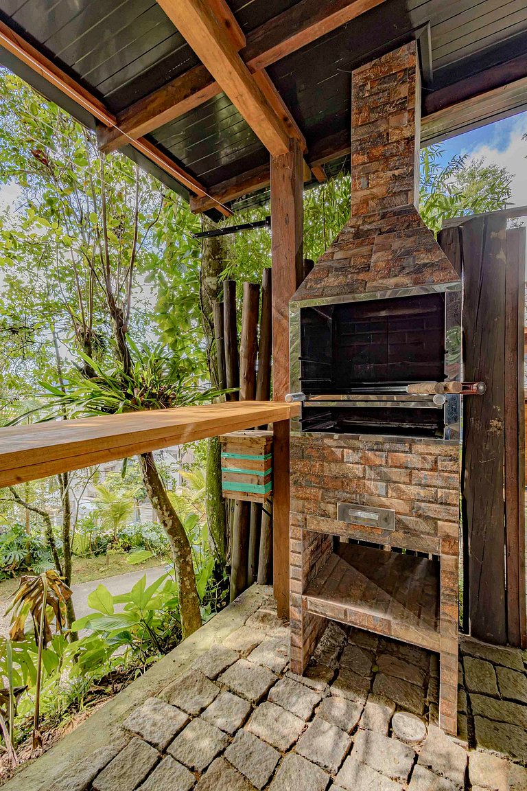 Cabana c/ Varanda, Churrasqueira e Vista
