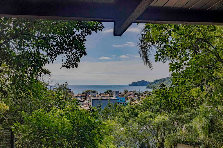 Cabana c/ Varanda, Churrasqueira e Vista Mar